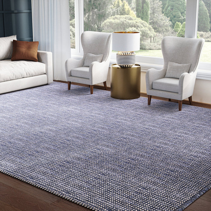 UER0120 Luxury Hand-Woven Natural and Semi-Synthetic Blend Medium-Pile Rug