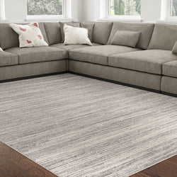 Urban Ambiance - UER0130 Luxury Hand - Loomed Natural and Synthetic Blend Medium - Pile Rug - 