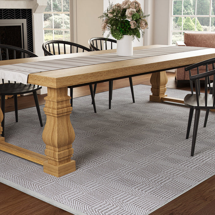 UER0181 Luxury Flat-Weave Synthetic Medium-Pile Rug