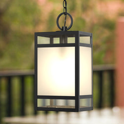 Urban Ambiance - Pendant - UHP1441 Classic Outdoor Pendant, 18''H x 8 - 3/8"W x 8 - 3/8''D, Matte Black Finish, Linton Collection - 