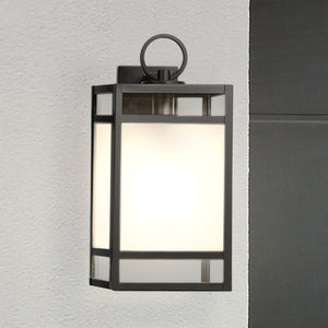 Urban Ambiance - Wall Sconce - UHP1445 Classic Outdoor Wall Sconce, 18''H x 9"W x 8 - 3/8''D, Matte Black Finish, Linton Collection - 