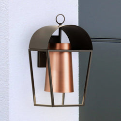 Urban Ambiance - Wall Sconce - UHP1461 Modern Outdoor Wall Sconce, 18''H x 8 - 3/8"W x 9 - 1/2''D, Antique Bronze Finish, Mott Collection - 