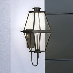 Urban Ambiance - Wall Sconce - UHP1518 Vintage Outdoor Wall Sconce, 32''H x 13 - 7/8"W x 12 - 3/4''D, Textured Black Finish, Solingen Collection - 