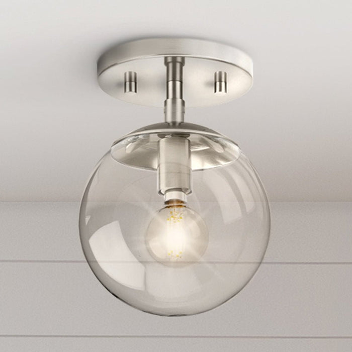 UHP4441 Minimalist Indoor Ceiling Light, 7-7/8''H x 5-7/8"W x 5-7/8''D, Brushed Nickel Finish, Canton Collection