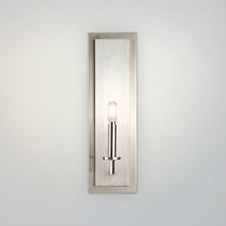 Urban Ambiance - Wall Sconce - UHP4570 Posh Indoor Wall Sconce, 18 - 1/8''H x 4 - 1/2"W x 5 - 1/2''D, Brushed Nickel Finish, Spartanburg Collection - 