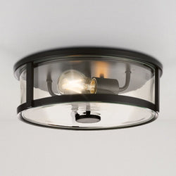 Urban Ambiance - Ceiling Light - UHP4596 Modern Farmhouse Indoor Ceiling Light, 4 - 3/8''H x 12 - 5/8"W x 12 - 5/8''D, Matte Black Finish, Siegen Collection - 