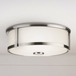 Urban Ambiance - Ceiling Light - UHP4597 Modern Farmhouse Indoor Ceiling Light, 4 - 5/8''H x 12 - 5/8"W x 12 - 5/8''D, Brushed Nickel Finish, Siegen Collection - 