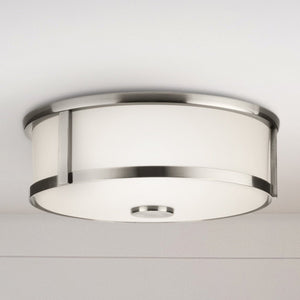 Urban Ambiance - Ceiling Light - UHP4597 Modern Farmhouse Indoor Ceiling Light, 4 - 5/8''H x 12 - 5/8"W x 12 - 5/8''D, Brushed Nickel Finish, Siegen Collection - 