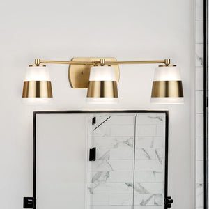 Urban Ambiance - Bath Light - UHP4647 Modern Indoor Bath Light, 7''H x 6 - 3/4"W x 24''D, Vintage Brass Finish, Rheine Collection - 