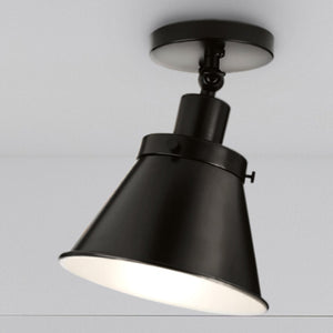 Urban Ambiance - Ceiling Light - UHP4665 Modern Farmhouse Indoor Ceiling Light, 10''H x 8 - 1/4"W x 8 - 1/4''D, Matte Black Finish, Pawtucket Collection - 