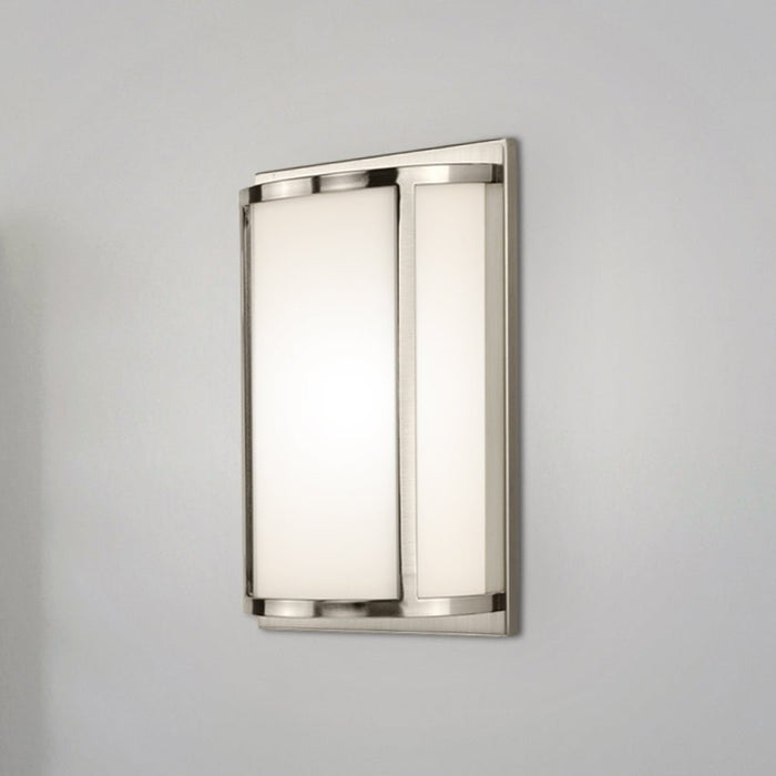 UHP4774 Contemporary Indoor Wall Sconce, 12''H x 4"W x 7-1/2''D, Brushed Nickel Finish, Coronado Collection