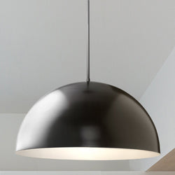 Urban Ambiance - Pendant - UHP4797 Mid - Century Modern Indoor Pendant, 12 - 1/2''H x 23 - 5/8"W x 23 - 5/8''D, Matte Black Finish, Singleton Collection - 