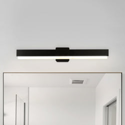 Urban Ambiance - Bath Light - UHP4843 Scandinavian Indoor Bath Light, 4 - 13/164''H x 3"W x 32''D, Matte Black Finish, Flensburg Collection - 