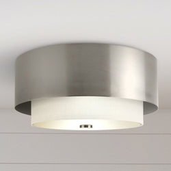 Urban Ambiance - Ceiling Light - UHP4850 Modern Indoor Ceiling Light, 7 - 7/8''H x 14"W x 14''D, Brushed Nickel Finish, Rochester Collection - 