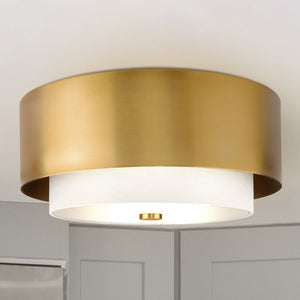 Urban Ambiance - Ceiling Light - UHP4851 Modern Indoor Ceiling Light, 7 - 7/8''H x 14"W x 14''D, Brushed Bronze Finish, Rochester Collection - 