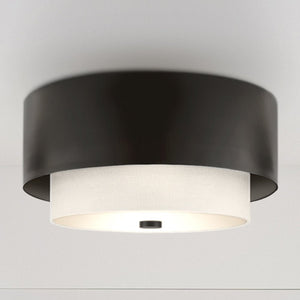 Urban Ambiance - Ceiling Light - UHP4852 Modern Indoor Ceiling Light, 7 - 7/8''H x 14"W x 14''D, Matte Black Finish, Rochester Collection - 