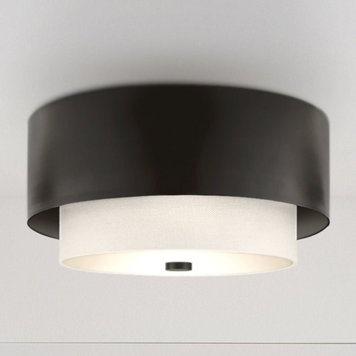 UHP4852 Modern Indoor Ceiling Light, 7-7/8''H x 14"W x 14''D, Matte Black Finish, Rochester Collection