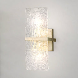 Urban Ambiance - Wall Sconce - UHP4956 Mid Century Modern Indoor Wall Sconce, 15''H x 4 - 1/2"W x 7''D, Gilded Silver Finish, Kenton Collection - 