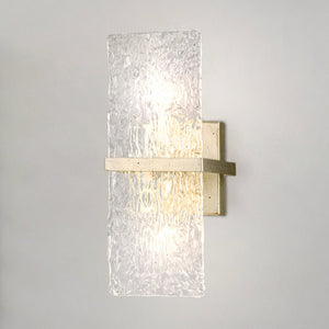 Urban Ambiance - Wall Sconce - UHP4956 Mid Century Modern Indoor Wall Sconce, 15''H x 4 - 1/2"W x 7''D, Gilded Silver Finish, Kenton Collection - 