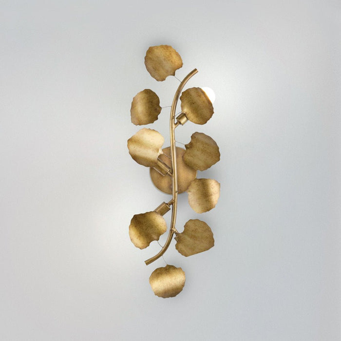 UHP4997 Eclectic Indoor Wall Sconce, 24-1/2''H x 4-3/8"W x 9''D, Gold Ombre Finish, Hervey Collection