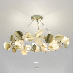 Urban Ambiance - Ceiling Light - UHP4998 Eclectic Indoor Ceiling Light, 14 - 1/2''H x 28"W x 28''D, Gilded Silver Finish, Hervey Collection - 