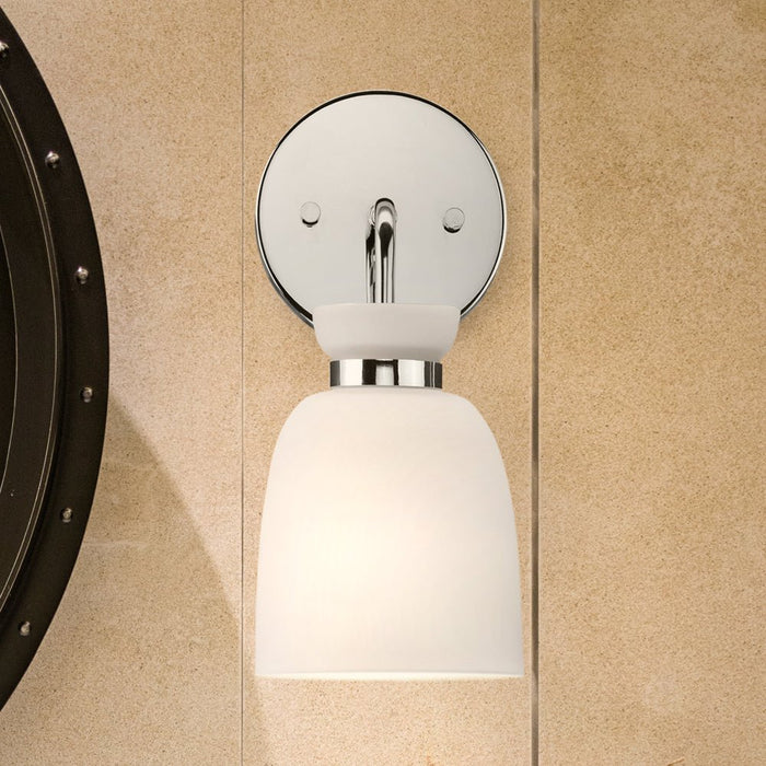 UHP5000 Minimalist Indoor Bath Light, 11''H x 6-5/8"W x 5-1/8''D, Polished Chrome Finish, Underwood Collection