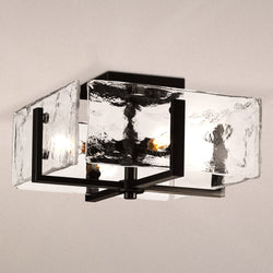 Urban Ambiance - Ceiling Light - UHP5076 Mediterranean Indoor Ceiling Light, 7 - 1/4''H x 13"W x 13''D, Matte Black Finish, Shreveport Collection - 