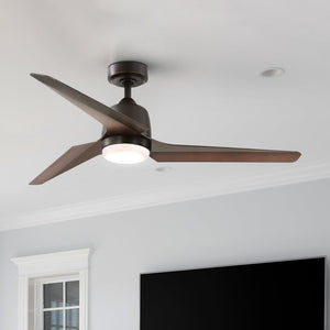 Urban Ambiance - Ceiling Fan - UHP9391 Transitional Indoor Ceiling Fan, 13 - 3/4''H x 52"W x 52''D, Antique Bronze Finish, Oakes Collection - 