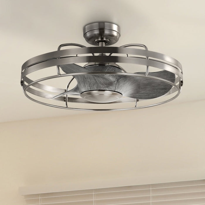 UHP9402 Urban Loft Indoor Ceiling Fan, 13-5/8''H x 26"W x 26''D, Brushed Nickel Finish, Krefeld Collection