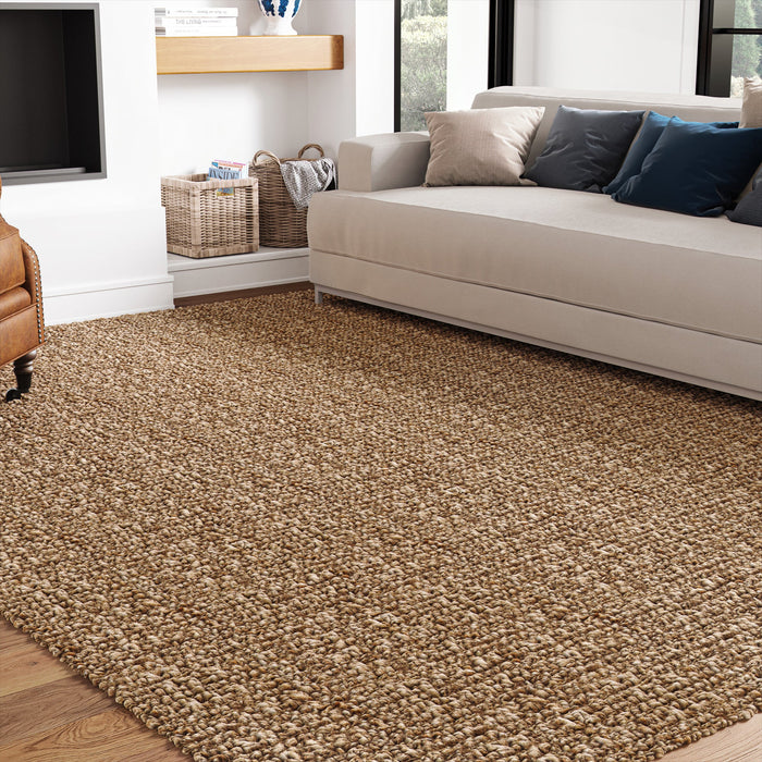 UJR0160 Luxury Hand-Woven Natural High-Pile Rug