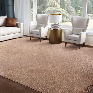 Urban Ambiance - UJR0161 Luxury Hand - Woven Natural High - Pile Rug - 