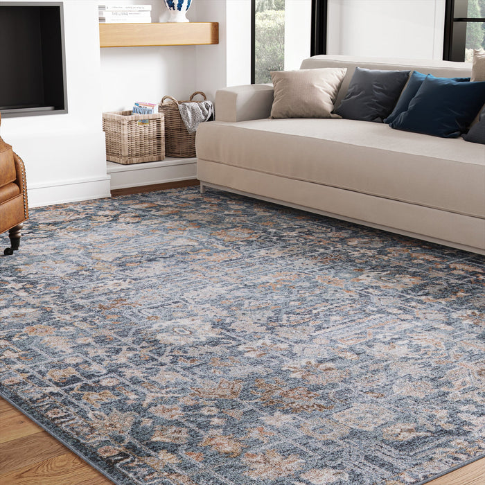 UJR0191 Luxury Power-Loomed Synthetic Low-Pile Rug