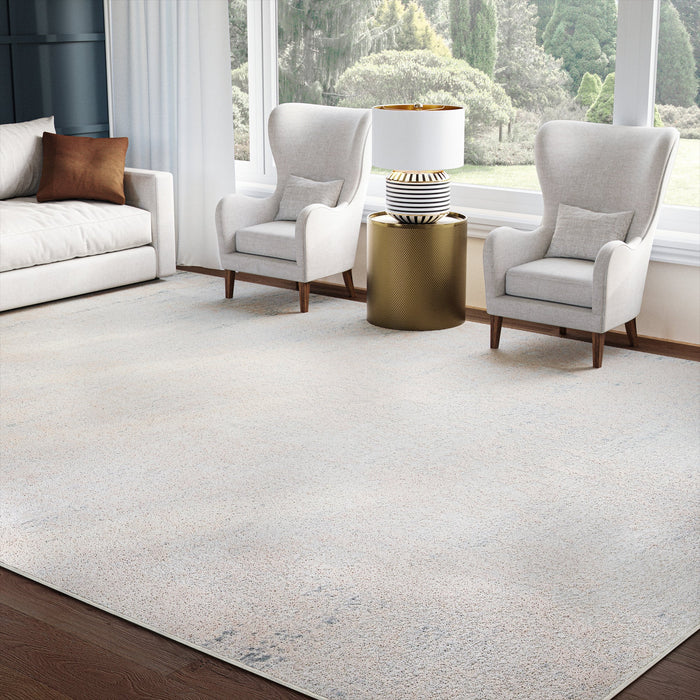 UJR0231 Luxury Power-Loomed Semi-Synthetic and Synthetic Blend Medium-Pile Rug