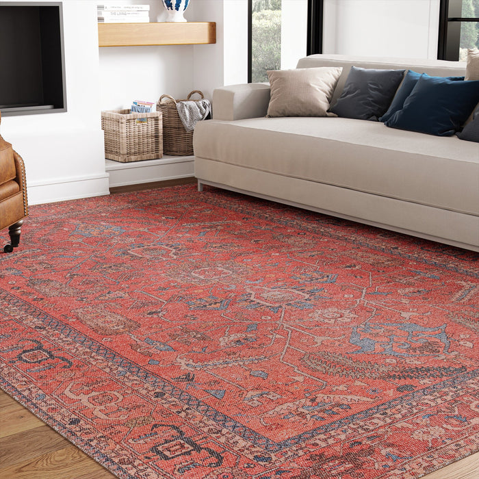 UJR0271 Luxury Power-Loomed Synthetic Low-Pile Rug