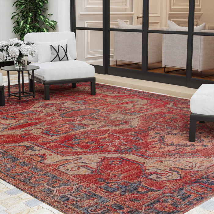 UJR0300 Luxury Power-Loomed Synthetic Low-Pile Rug