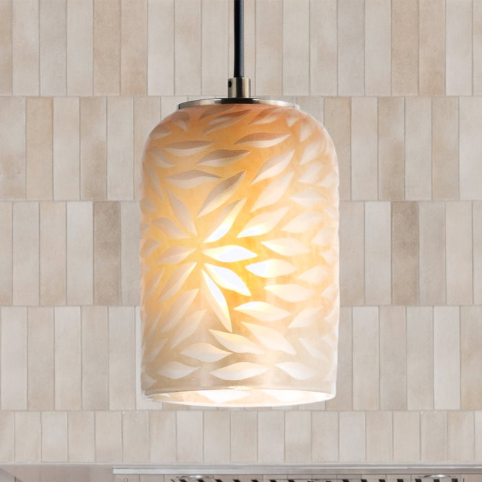 ULB2464 Mediterranean Indoor Pendant, 10.4"W x 10.4"D x 6.3"H, Brushed Nickel Finish, Harbor Collection