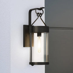 Urban Ambiance - Wall Sconce - UQL1761 Tudor Outdoor Wall Sconce, 22.50''H x 9.00''W x 10.75''D, Earth Black Finish, Ventnor Collection - 