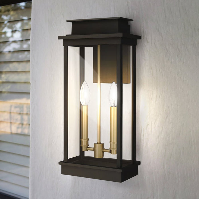 UQL1821 New Traditional Outdoor Wall Sconce, 18.75''H x 8.75''W x 6.00''D, Matte Black Finish, Selby Collection