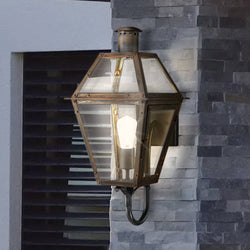 Urban Ambiance - Wall Sconce - UQL1862 Vintage Outdoor Wall Sconce, 20.50''H x 9.50''W x 11.00''D, Industrial Bronze Finish, Paris Collection - 