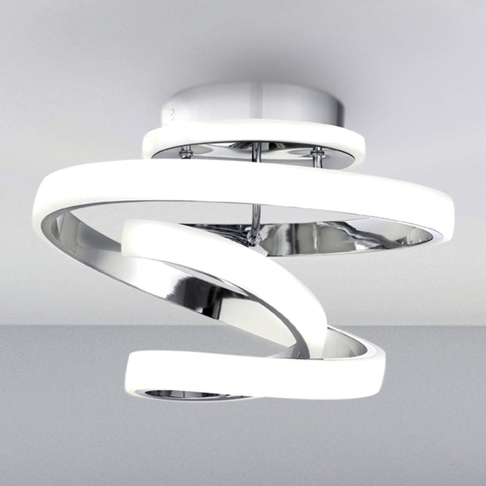 UQL4491 Modern Indoor Ceiling Light, 8.75''H x 13.00''W x 12.50''D, Polished Chrome Finish, Liverpool Collection