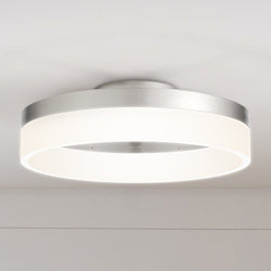 Urban Ambiance - Ceiling Light - UQL4650 Casual Indoor Ceiling Light, 4.00''H x 11.75''W x 11.75''D, Brushed Nickel Finish, Woodley Collection - 