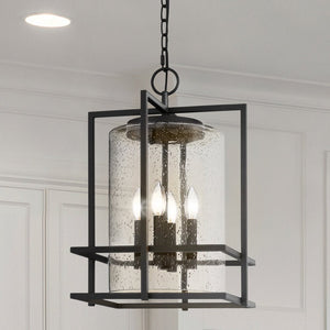 Urban Ambiance - Pendant - UQL4671 Transitional Indoor Pendant, 20.75''H x 14.00''W x 14.00''D, Earth Black Finish, Sofia Collection - 