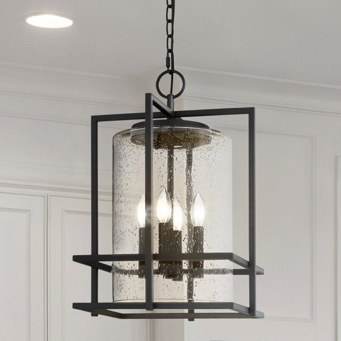 UQL4671 Transitional Indoor Pendant, 20.75''H x 14.00''W x 14.00''D, Earth Black Finish, Sofia Collection