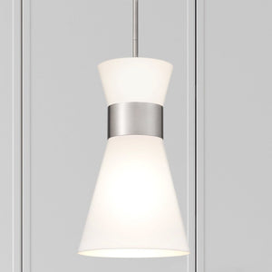 Urban Ambiance - Pendant - UQL4750 Modern Indoor Pendant, 17.50''H x 10.00''W x 10.00''D, Brushed Nickel Finish, Bremen Collection - 