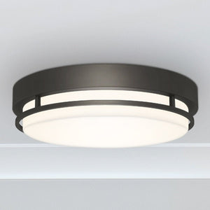 Urban Ambiance - Ceiling Light - UQL4781 Minimalist Indoor Ceiling Light, 3.50''H x 14.00''W x 14.00''D, Earth Black Finish, Wahpeton Collection - 