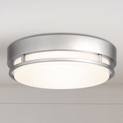 Urban Ambiance - Ceiling Light - UQL4783 Minimalist Indoor Ceiling Light, 3.50''H x 14.00''W x 14.00''D, Brushed Nickel Finish, Wahpeton Collection - 