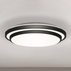 Urban Ambiance - Ceiling Light - UQL4802 Minimalist Indoor Ceiling Light, 3.25''H x 16.00''W x 16.00''D, Matte Black Finish, Erie Collection - 