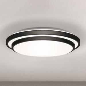 Urban Ambiance - Ceiling Light - UQL4802 Minimalist Indoor Ceiling Light, 3.25''H x 16.00''W x 16.00''D, Matte Black Finish, Erie Collection - 