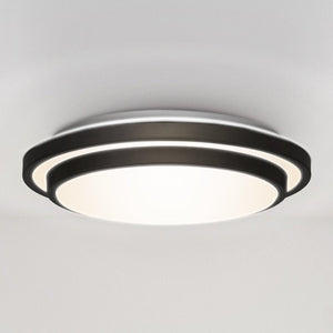 Urban Ambiance - Ceiling Light - UQL4803 Minimalist Indoor Ceiling Light, 3.25''H x 14.00''W x 14.00''D, Matte Black Finish, Erie Collection - 