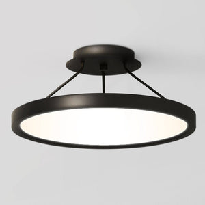 Urban Ambiance - Ceiling Light - UQL4950 Minimalist Indoor Ceiling Light, 6.75''H x 15.00''W x 15.00''D, Earth Black Finish, Alice Collection - 